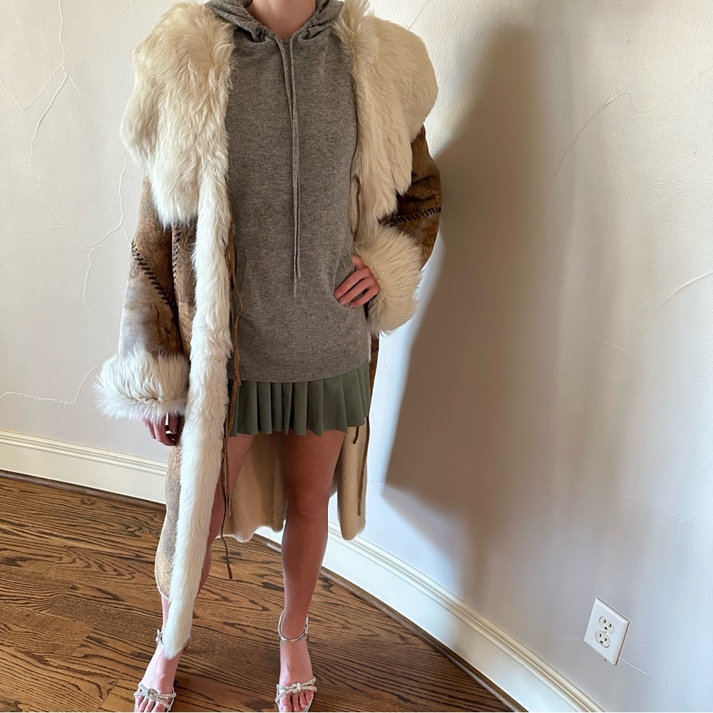 YVES SALOMON Shearling Long Coat🌸 - Picture 3 of 16